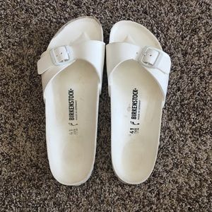 White Eva Birkenstocks